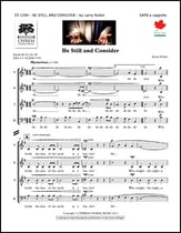 Be Still and Consider SATB choral sheet music cover